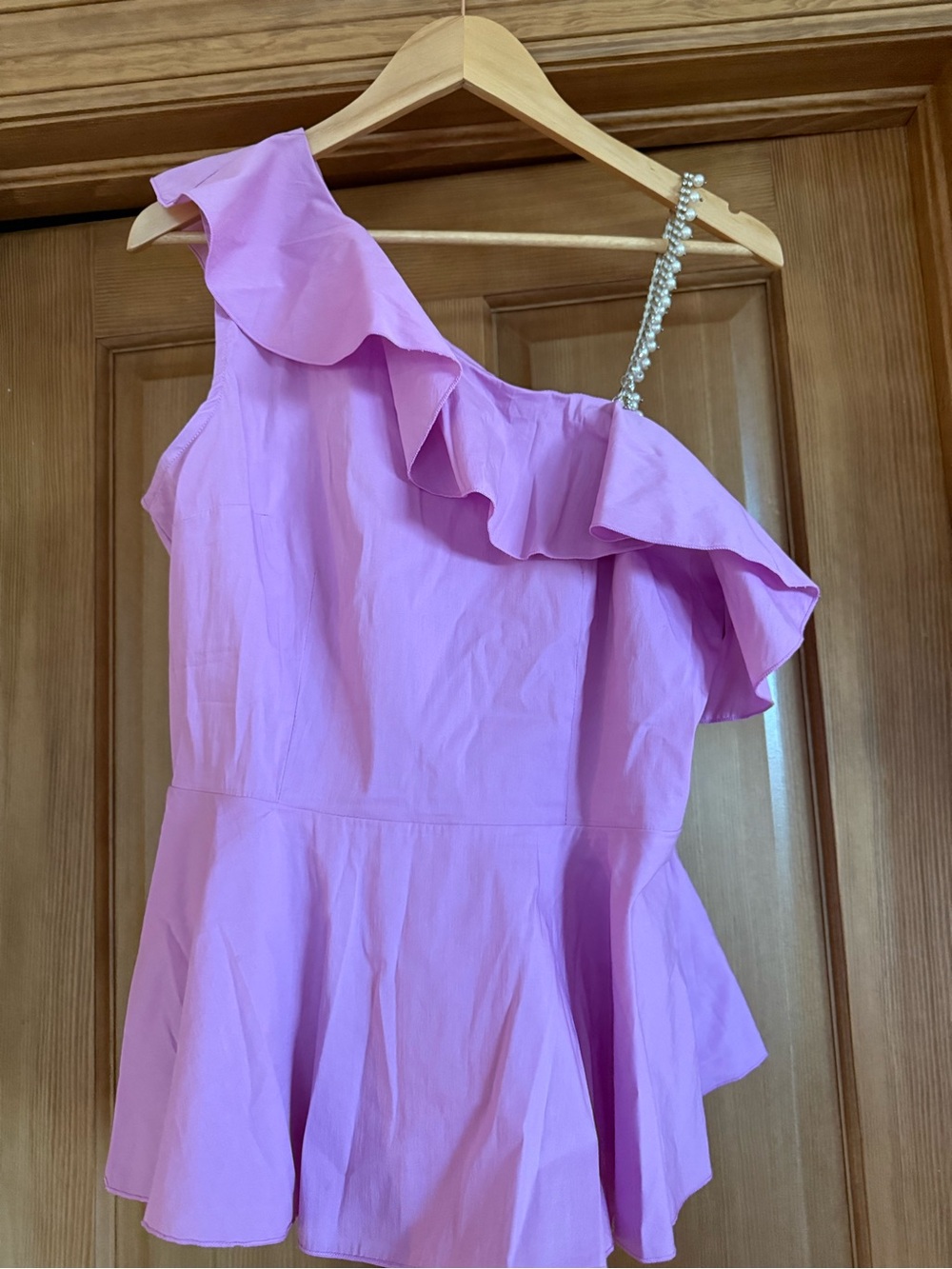 VENUS Lilac Satin Blouse
